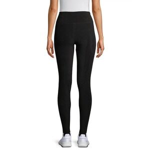 Cuddl Duds NWT ClimateRight Women's Stretch Fleece Thermal Leggings Black Size L